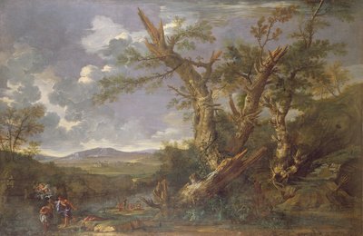 Landscape with the Baptism in the Jordan by Salvator Rosa